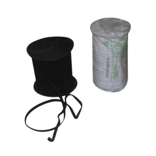 Woven Garment Elastic - Cotton, 1 Inch, Plain White | Flexible, High Strength, Tear Resistant Finish