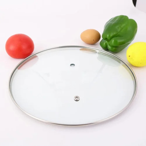 Glass Lid - Tempered Glass, Transparent, Round | Heat-Resistant, Dishwasher Safe, Shatter Proof, Oven Safe, Chemical Resistant