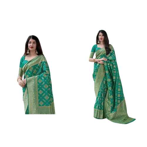 Green Pure Designer Silk Saree