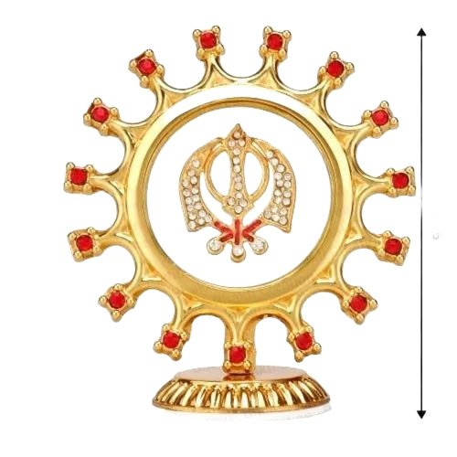 Lord Khanda Car Dashboard Idol