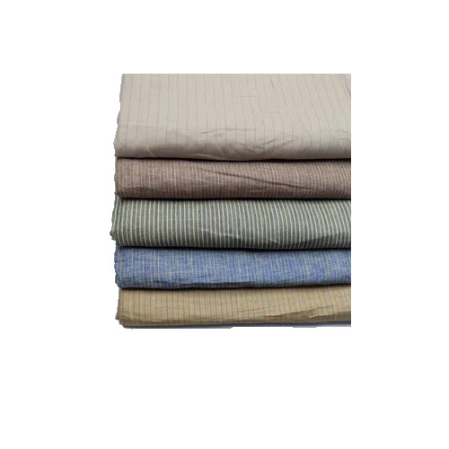 Rich European Linen Check Fabric - 100% Linen 58 Inch Multicolour Yarn Dyed, Washable Soft Breathable Lightweight