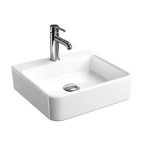 Wash Basin - Ceramic, Various Sizes, White | Wall Mounted, Anti Crack, Polished Surface, Manual