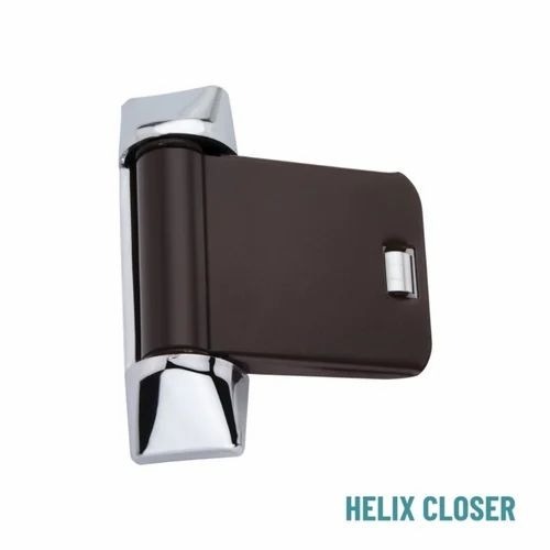 01 Yen Helix Door Closer - Stainless Steel, Brown, Hydraulic | Overhead Mount, Rust Proof, 80kg Door Weight
