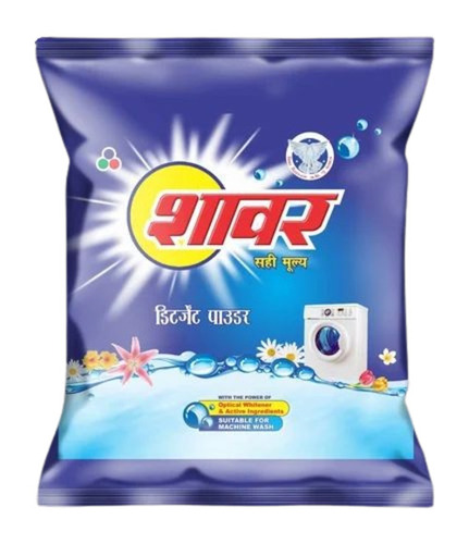 1 Kg Shower Detergent Powder - Blue Packet, Jasmine Fragrance | Eco-Friendly, Machine Wash, Soft Water, Normal Temperature
