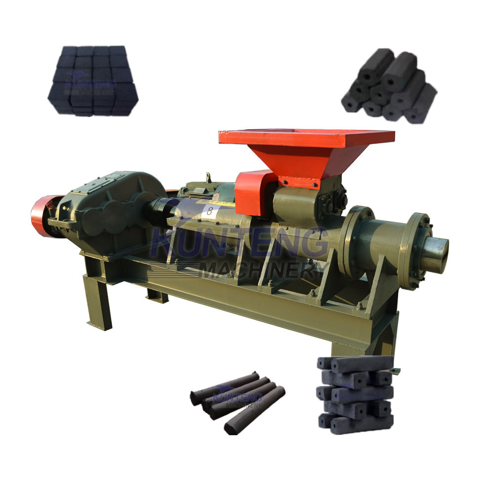 Automatic Coal Rod Extruder Machine For Coconut, Peanut And Nut Shell Carbon Powder - Briquette Size: Customized