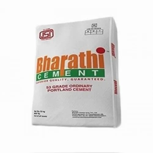 Bharathi Cement Ppc 43 Opc 53 Grade - Grey Powder, Medium Natural Sand