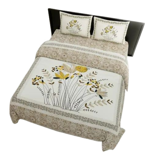 Floral Printed Cotton Bedsheet