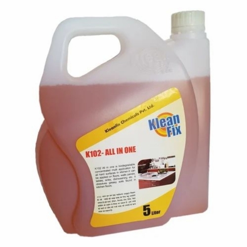 Kleanfix 5 L Pink Multi Purpose Liquid Cleaner - Fast Action Easy Dilution Eco Friendly Floor Detergent