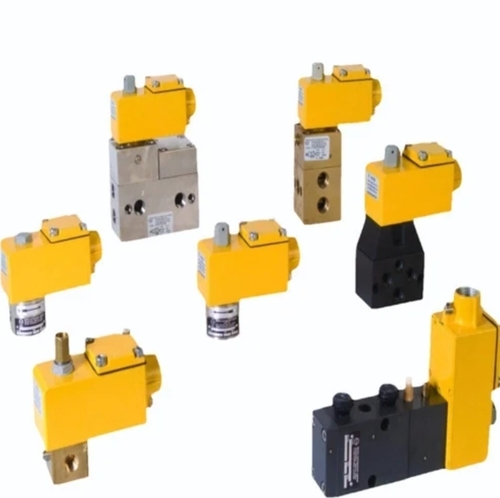 Latching Solenoid Valve - Stainless Steel, Yellow Black | Low Power, Fast Response, Energy Efficient, Durable Coil