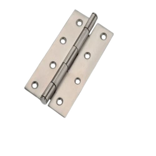 Stainless Steel Pin Hinges - 5" 12 Gauge Matte Silver | Rivet Hinges for Doors