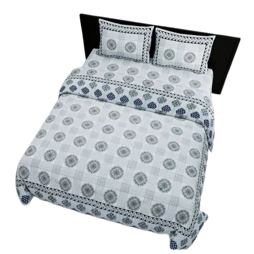 White Cotton Double Bed Sheet