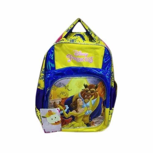 Yellow And Blue Designer Kids School Bag
