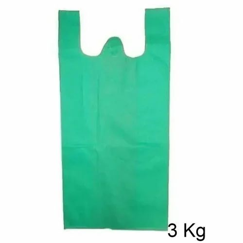 3 Kg Green Non Woven W Cut Bags