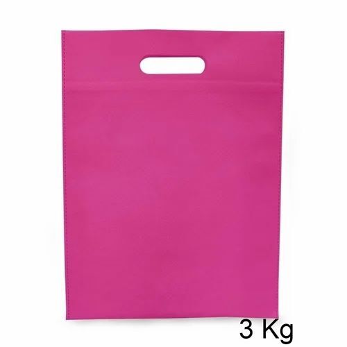 3kg Pink D Cut Non Woven Bag
