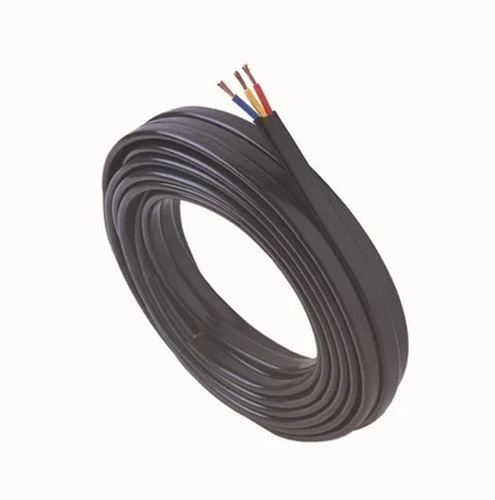 Black Submersible Cable - Copper Core 3 Core, 220-300V | Insulated Coating, Flexible, Heat and Corrosion Resistant