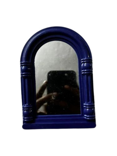 Denim Blue Arched Plastic Wall Mirror
