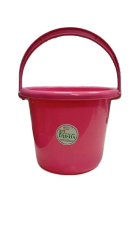 Household Plastic Buckets - HDPE 25 Litre Pink, Water Resistant, Anti-Skid, Stackable Design
