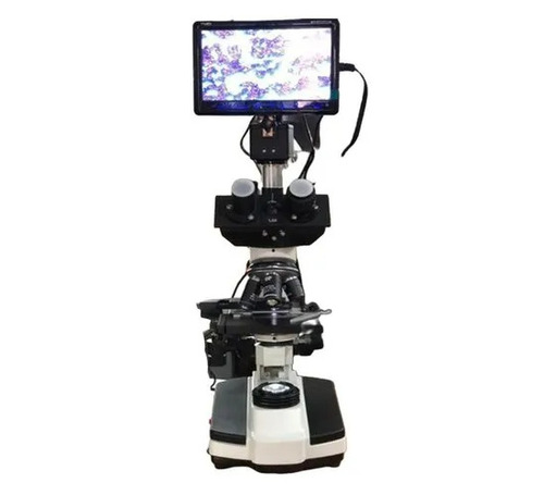 Laboratory LED Screen Camera Binocular Microscope