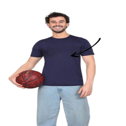 Mens T Shirts - Cotton, Sizes S-XXXL, Blue, O-Neck, Short Sleeves, Quick Dry, Lightweight, Tear Proof