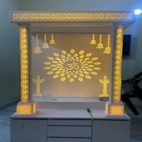 Om Carved Corian Marble Temple