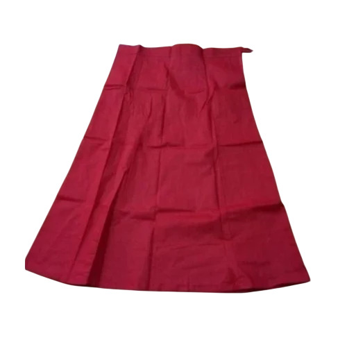 Red Plain Cotton Petticoat