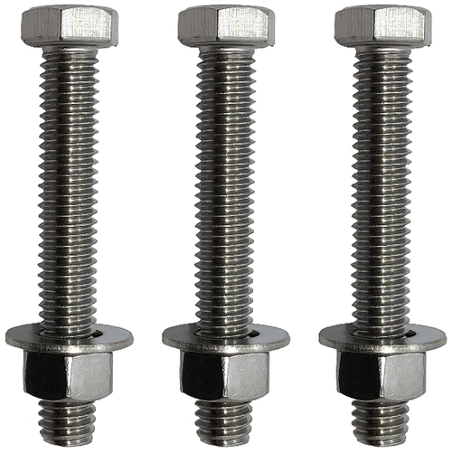 3/8" -16 X 3-304-Stainless Steel Bolts, Nuts & Washers - 18-8 Hex Head Bolt - 304 Grade.