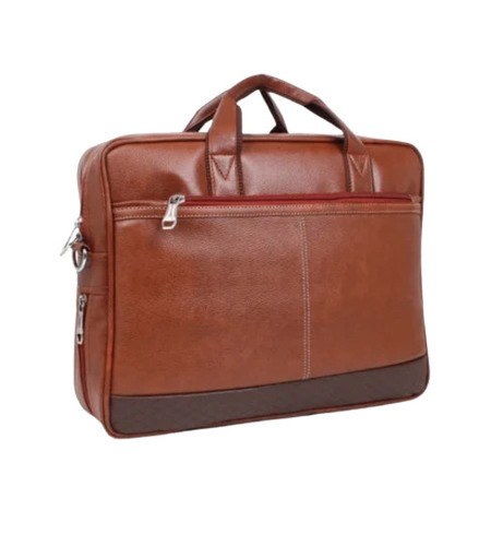 Brown Color Office Executive Leather Bags