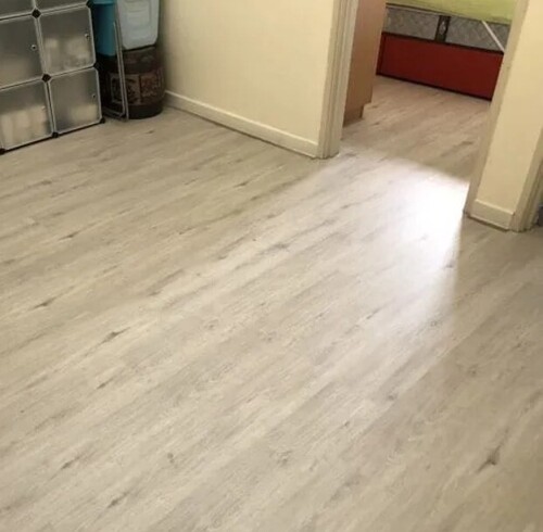 Brown Spc Flooring - Stone Polymer Composite Customized Size Brown | Waterproof Anti-Slip Wear-Resistant