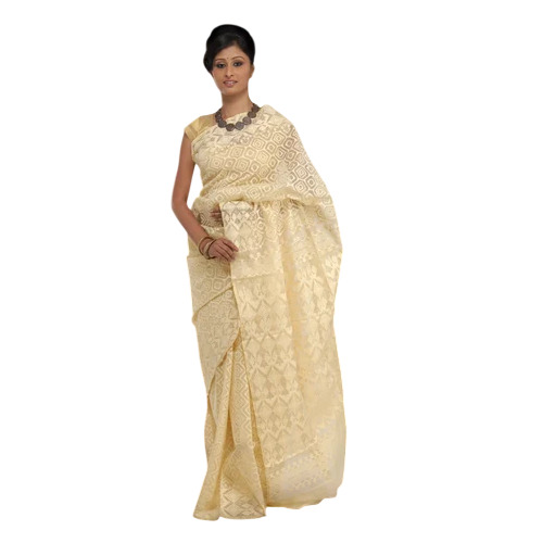 Cream Color Jamdani Sarees