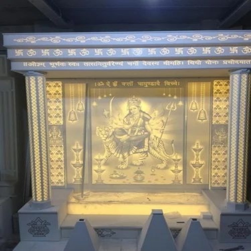 Khatu Shyam Carved Corian Marble Temple