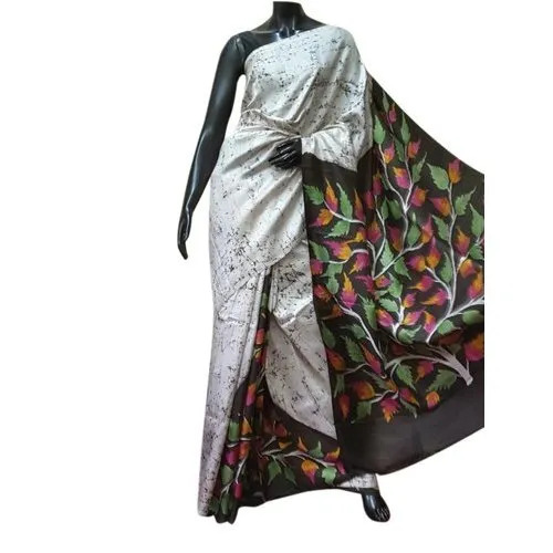 Ladies Designer Printed Silk Saree