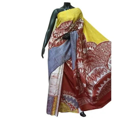 Ladies Murshidabad Floral Silk Saree