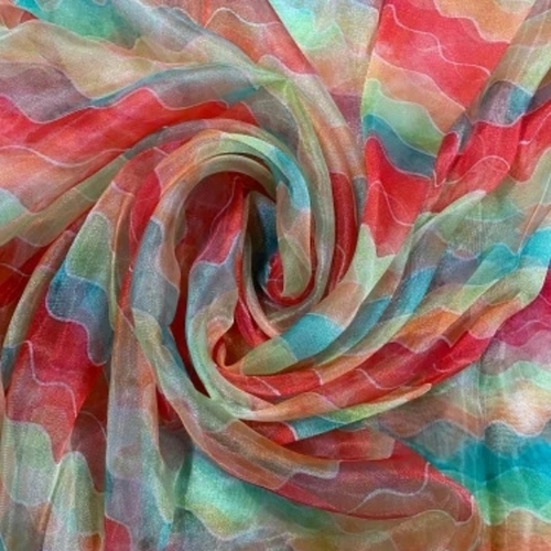 Organza Digital Printed Fabric