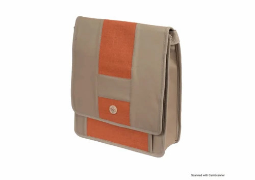 Plain Jute Bag - Jute, Custom Size, Brown and Orange, 2-5 Kg Capacity | Durable, Fine Finished, Eco-Friendly, Shoulder Handle, Zipper Closure