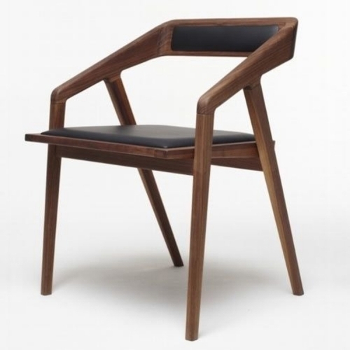 Sheesham Wood Wooden Chair - Solid Walnut Wood, Brown, Modern Design, Durable, Easy to Clean, Polished Finish