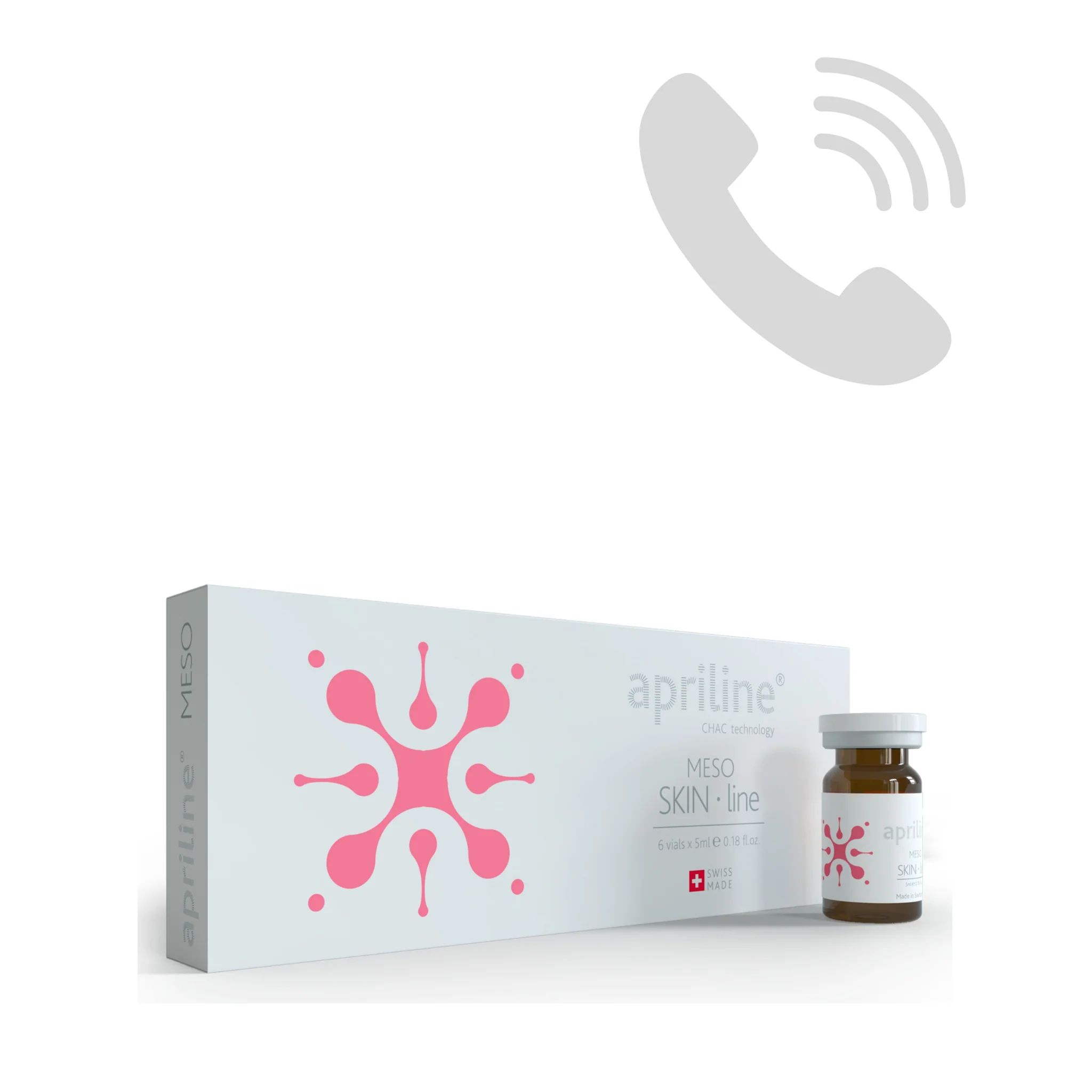 6x5ml Apriline Skinline Injection - Hyaluronic Acid Vials, Non-Cross-Linked | Hydration, Elasticity, Fine Line Reduction