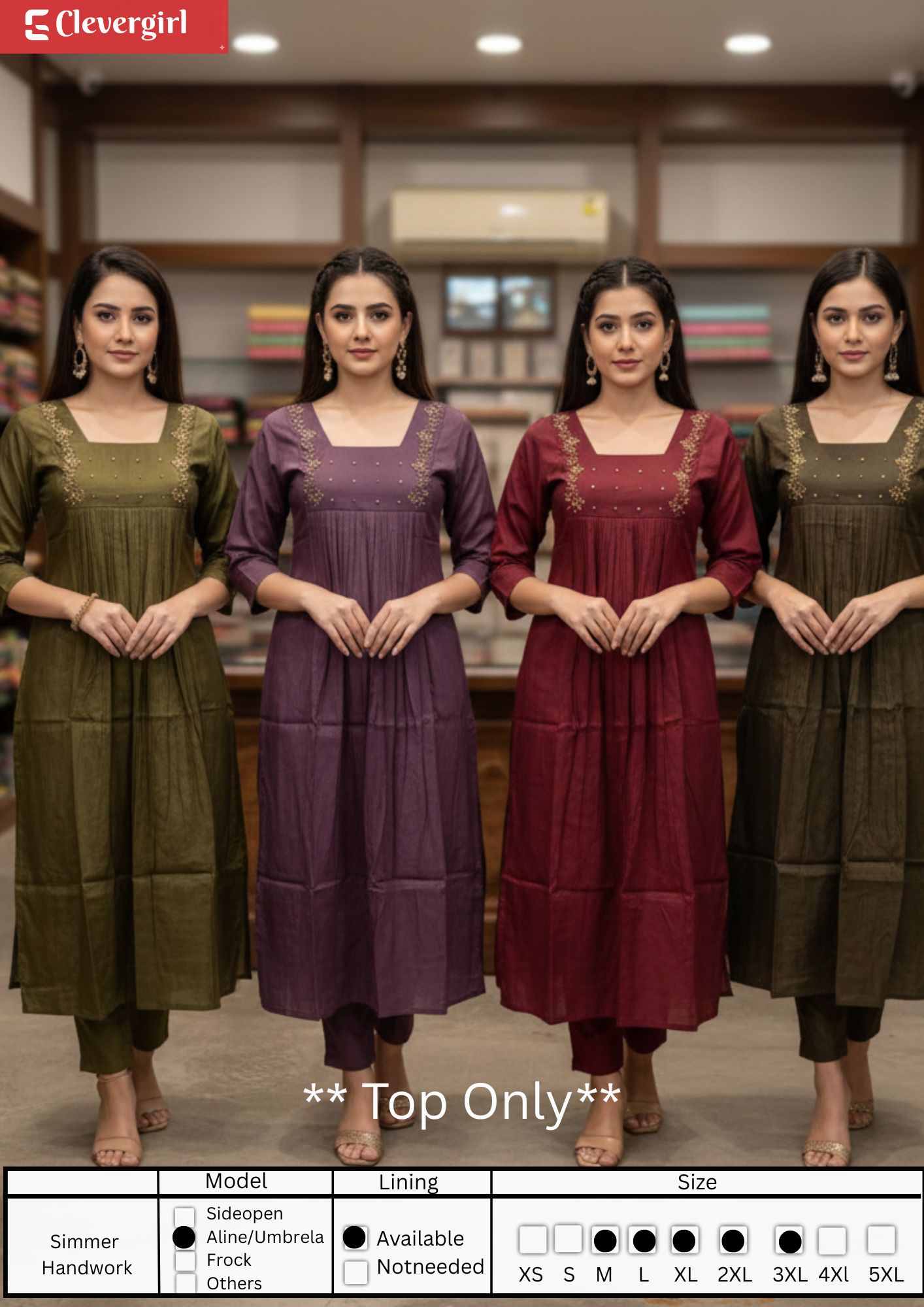 Handwork embroidery kurti