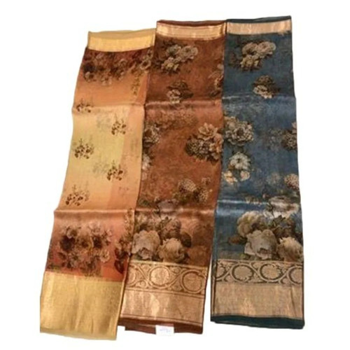 Ladies Printed Organza Saree