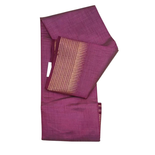 Mangalagiri Cotton Onion Color Saree