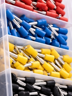 Pin Insulators - Color: Red