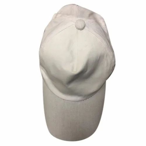 Plain White Cotton Cap
