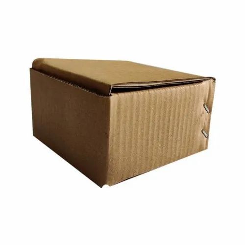 3 Ply Brown Corrugated Paper Box 4x5x6 Inch, Moisture Proof, Eco Friendly, Glossy Finish