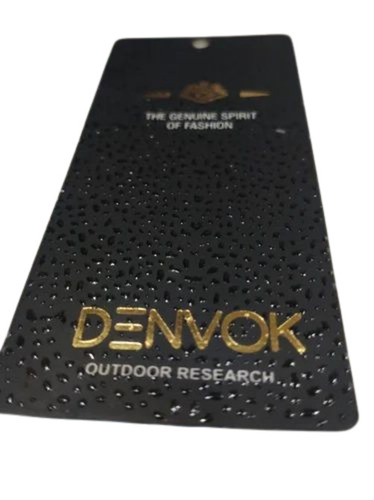 Black Printed Paper Hang Tag