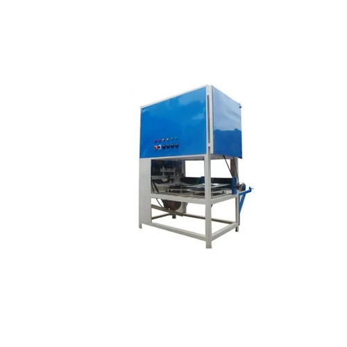 Double Dies Paper Thali And Plate Making Machine - Mild Steel, Blue, 3000 Pcs/hr | Semi-Automatic Human Machine Interface, 220V, 1 Year Warranty
