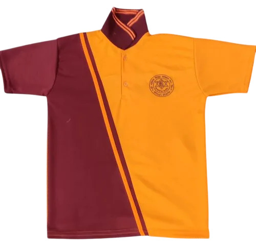 Half Sleeves School Uniform T Shirt
