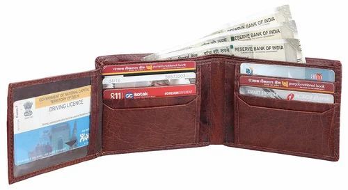 Mens Brown Leather Wallet