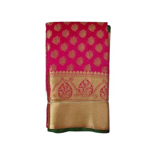 Pink Banarasi Art Silk Saree