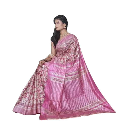 Pink Ghicha Saree