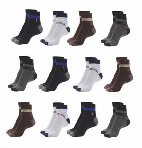 Plain Men Cotton Lycra Socks