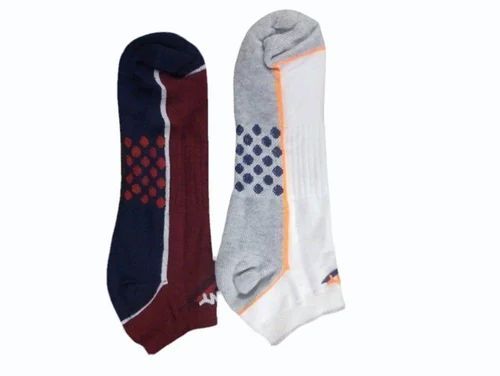 Printed Men Cotton Low Ankle Socks